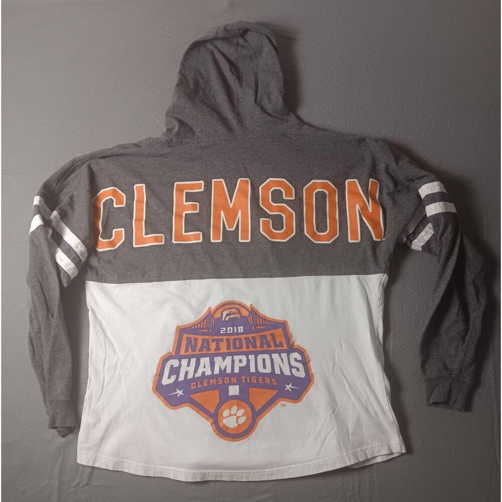 Clemson 2018 Championship Throwback hoodie. Size large unisex. Vintage